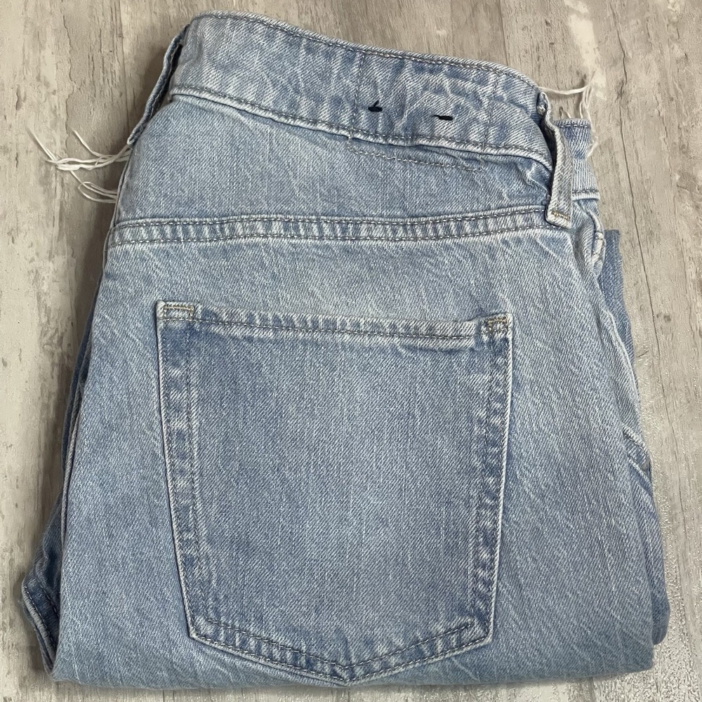 Gap Jeans‎ Sz 8 Womens Blue Stretch Pants Ladies High Rise Cropped Straight Bag5